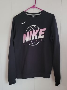 Nike Volleyball Women's Sweatshirt Small Black Long Sleeve